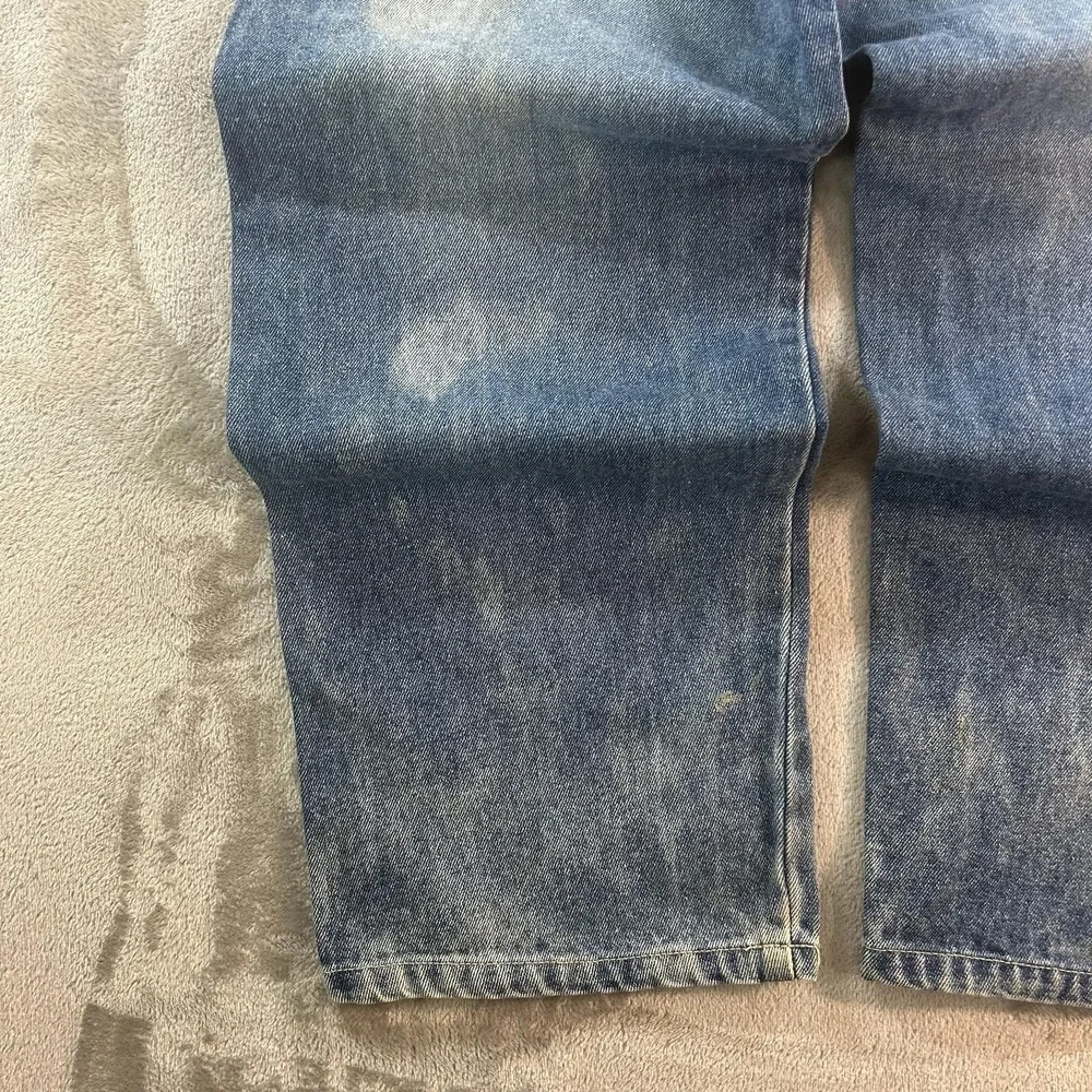 Y2K R.S. Jean Co. Jeans Kids 16 Blue Faded Relaxed Baggy Carpenter Denim Pants